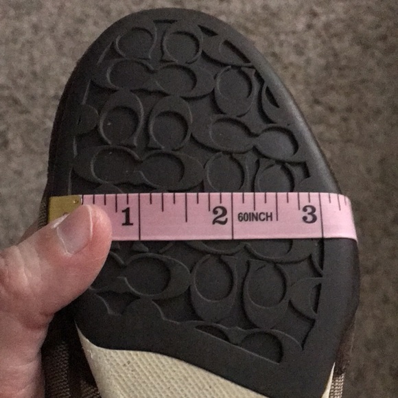 🖤COACH KYRA NO-TIE BROWN MONOGRAM C FASHION SNEAKERS SIZE 7-7.5🖤 - Picture 12 of 12